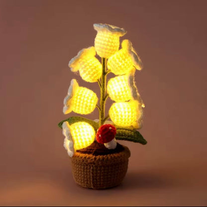 Handmade Crochet Flower Lamp