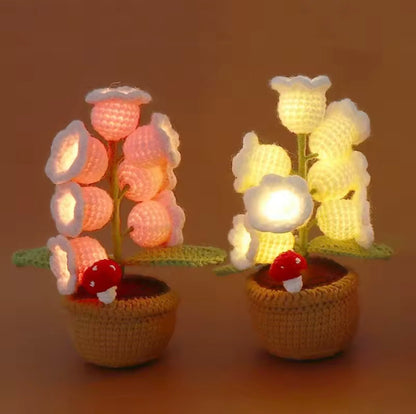 Handmade Crochet Flower Lamp